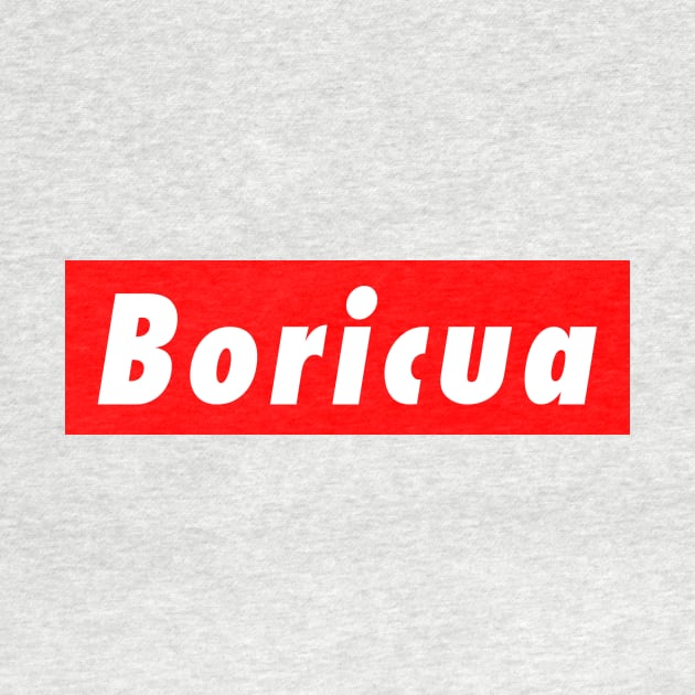 Boricua Red Box Puerto Rico Streetwear Puerto Rican Pride by PuertoRicoShirts